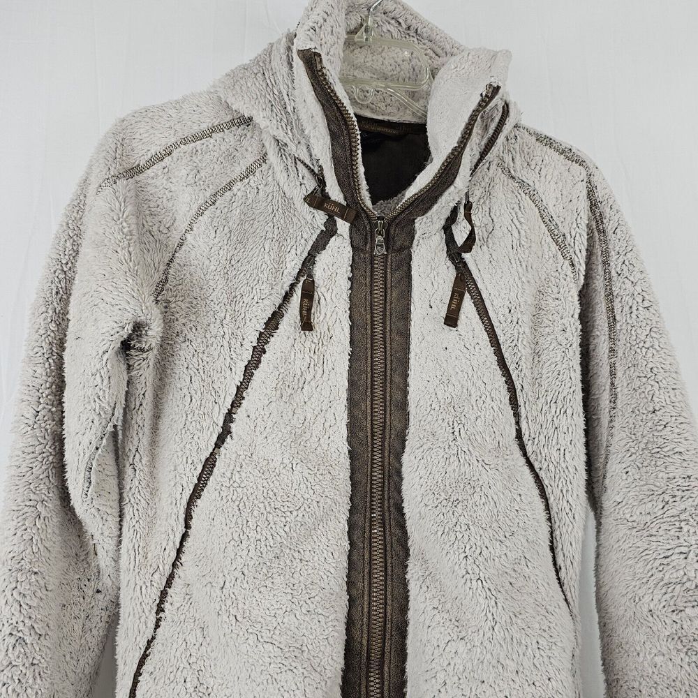 Kuhl Flight Jacket Size Small Oat Stone High Pile Fleece Zip Up Womens - Picture 6 of 13